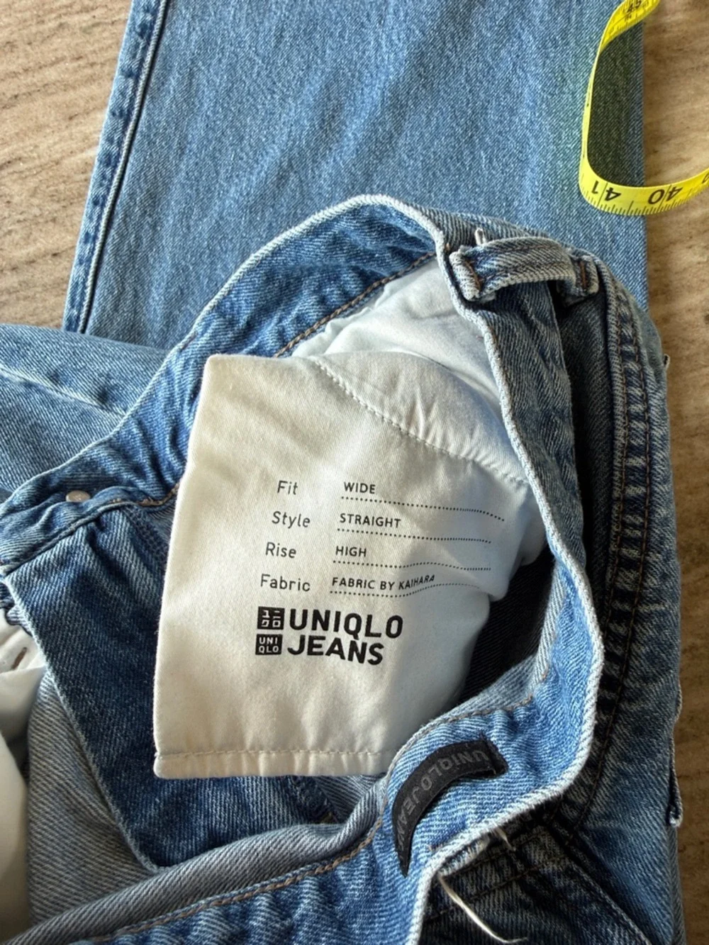 Uniqlo wide leg Blue Denim Jeans (Japan sizing) - Picture 10 of 10